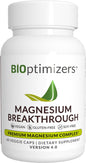 BiOptimizers Magnesium Breakthrough Supplement 4.0 - Has 7 Forms of Magnesium: Glycinate, Malate, Citrate, and More - Natural Sleep and Brain Supplement - 60 Capsules