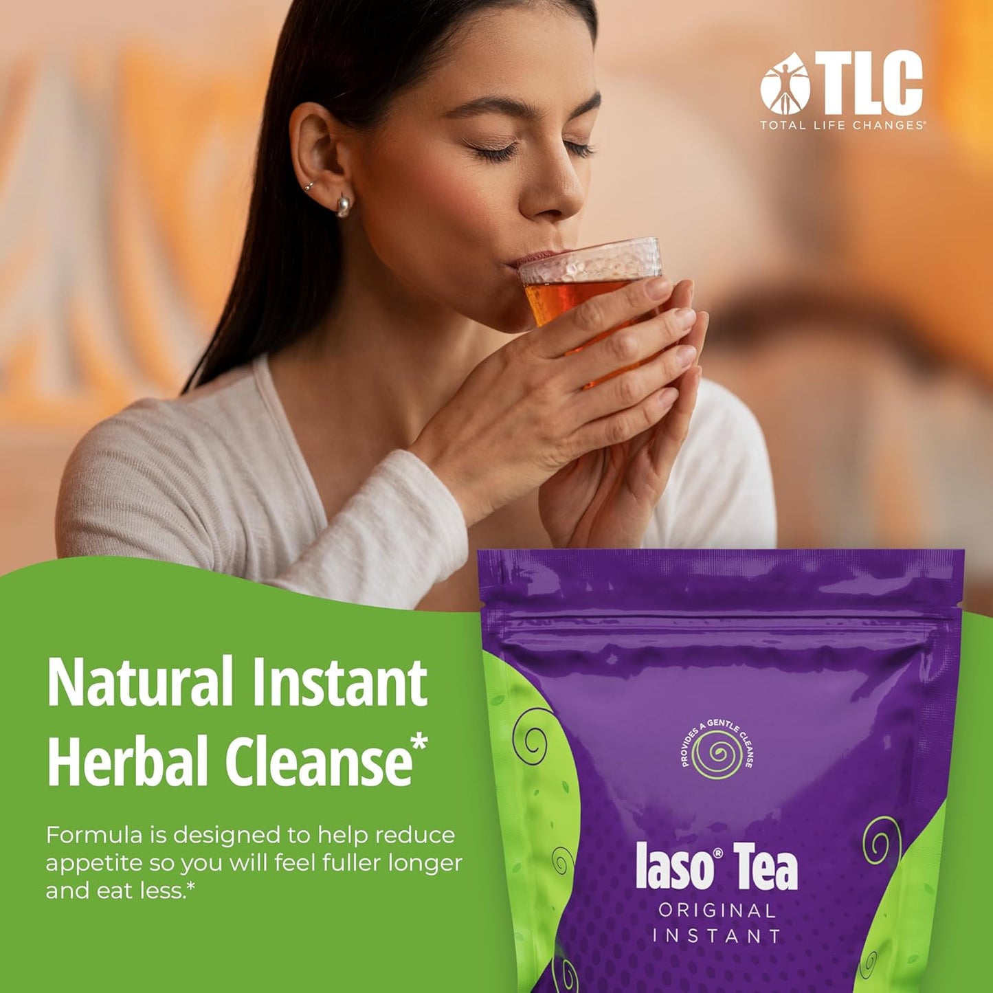 Total Life Changes Iaso Instant Tea (Original) - Convenient Cleansing Tea for a Balanced Lifestyle, Gentle & Refreshing, 25 Sachets, Pack of 2