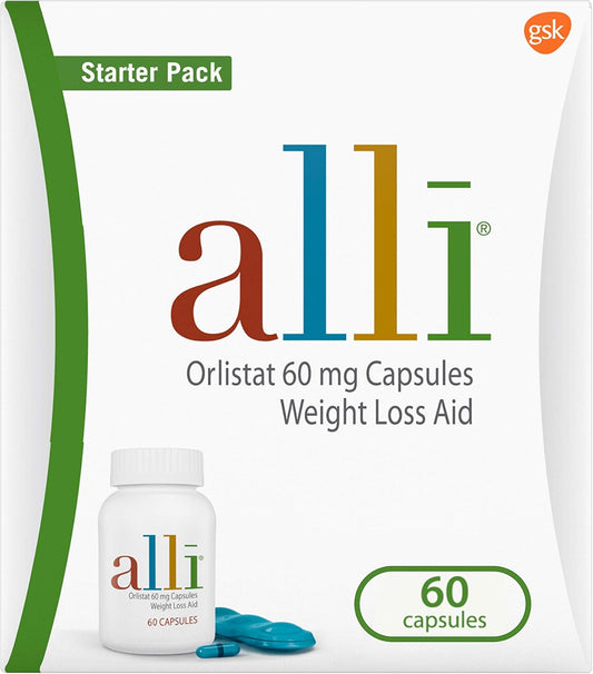 alli Diet Weight Loss Supplement Pills, Orlistat 60Mg Capsules, 170 Count